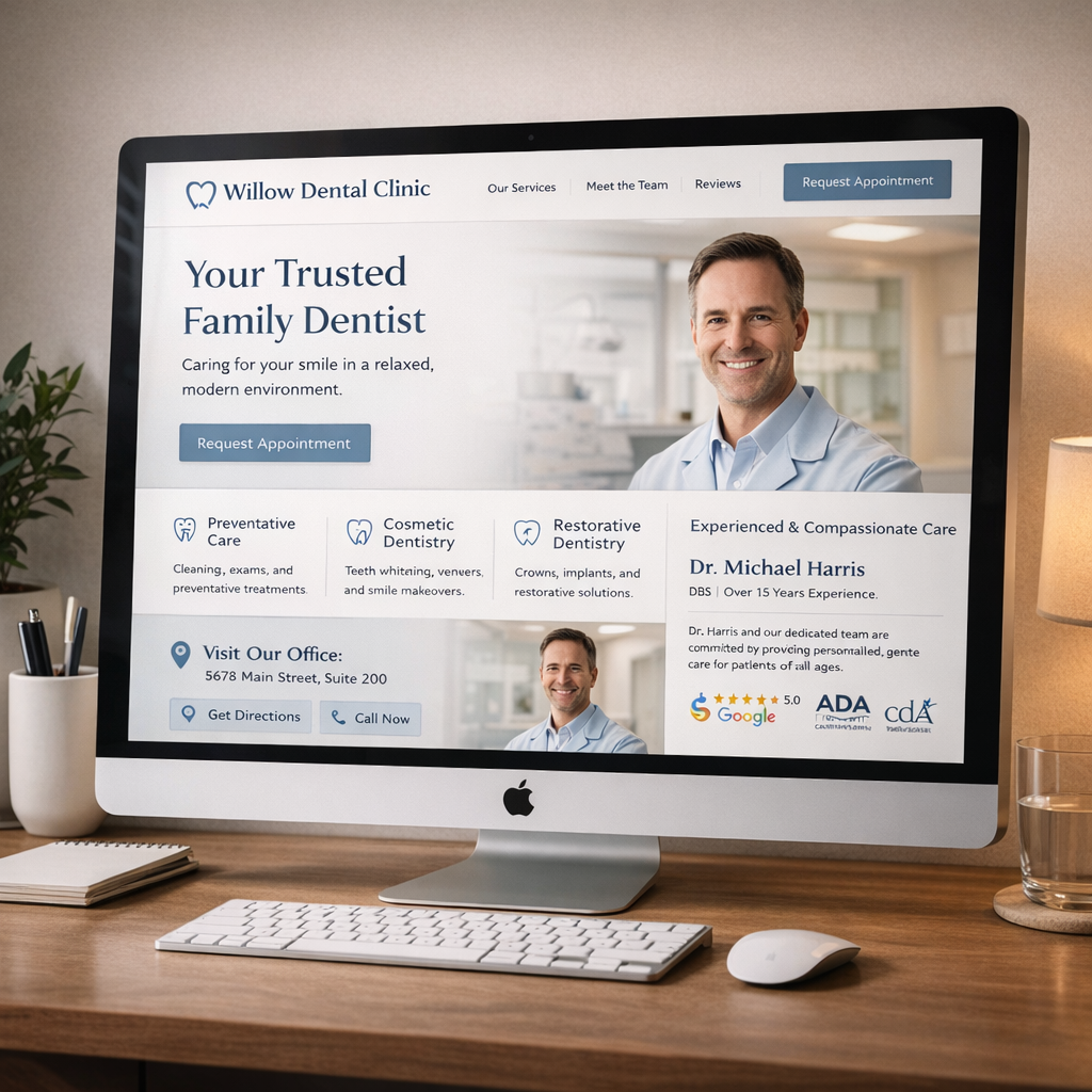 Dentist website concept