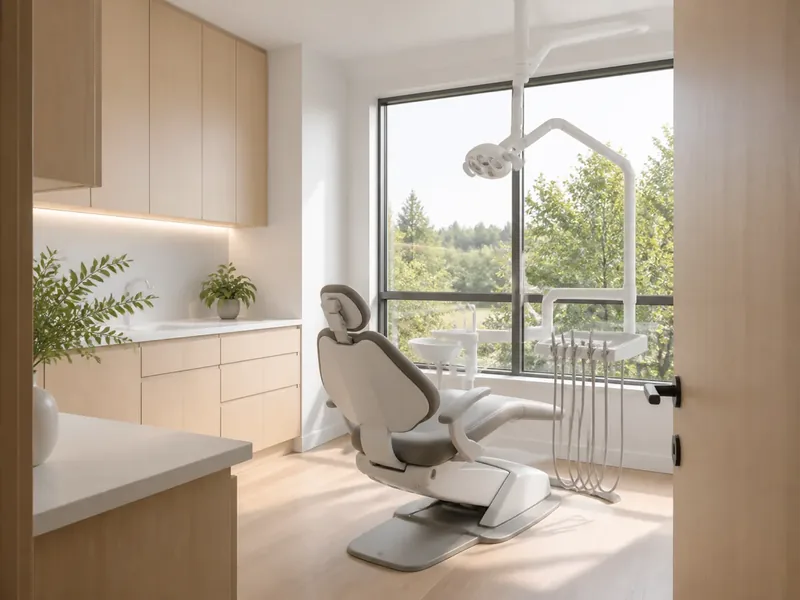 Modern, bright dental practice